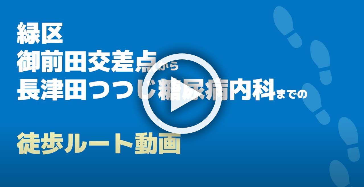 長津田つつじ糖尿病内科までの徒歩ルート動画
